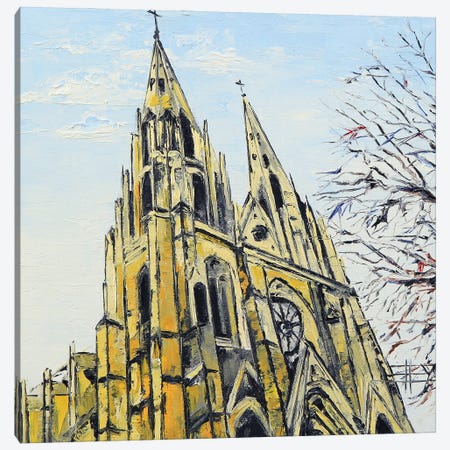 Basilica In Barcelona Canvas Print #LEL512} by Lisa Elley Canvas Art