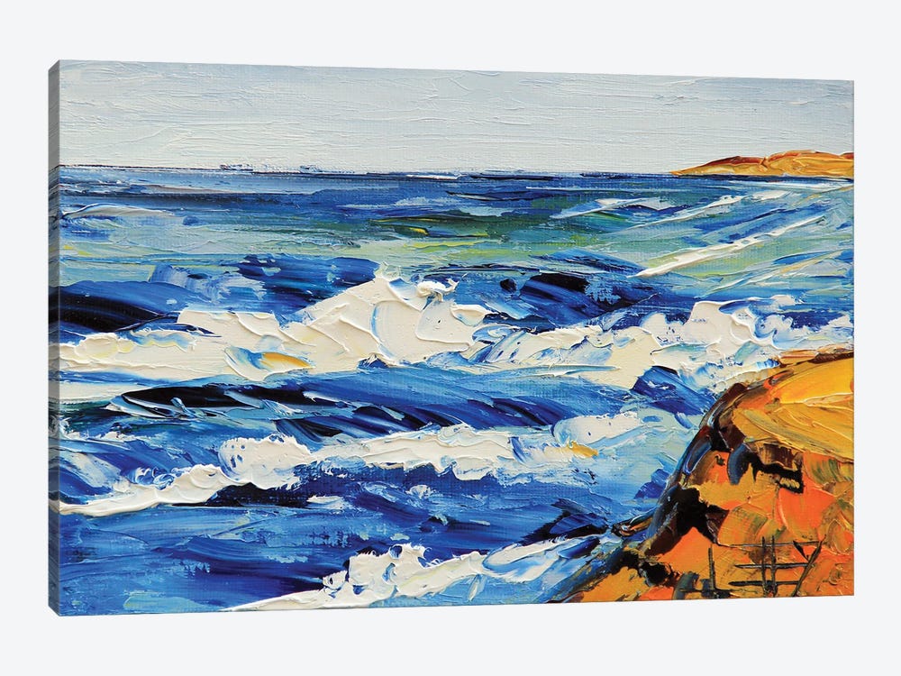 Big Sur Waves by Lisa Elley 1-piece Canvas Art Print