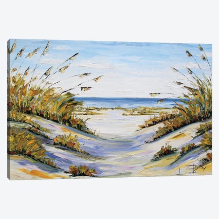 Beach In California Canvas Print #LEL514} by Lisa Elley Canvas Print