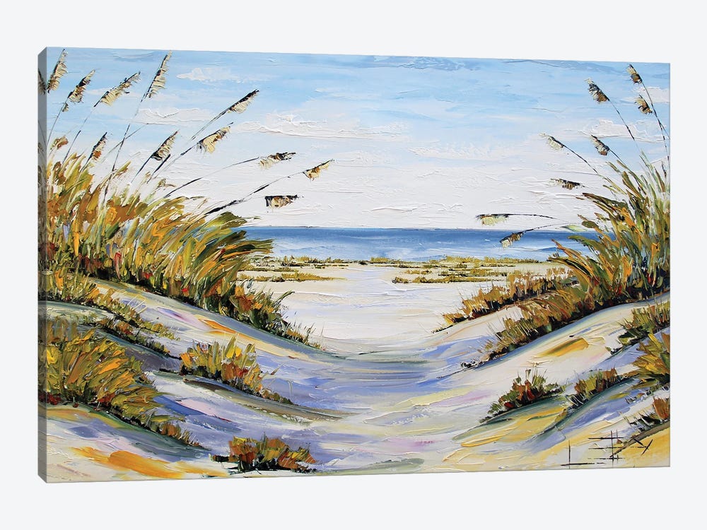 Beach In California by Lisa Elley 1-piece Canvas Art