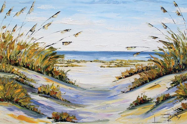 Lisa Elley: Beach In California by Lisa Elley