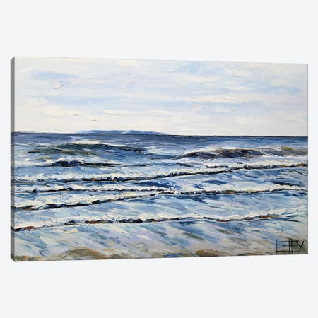 Half Moon Bay Seaside In CA Canvas Print #LEL516} by Lisa Elley Canvas Art Print