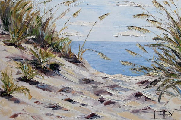 Contemporary Coastal: Beachside In California by Lisa Elley