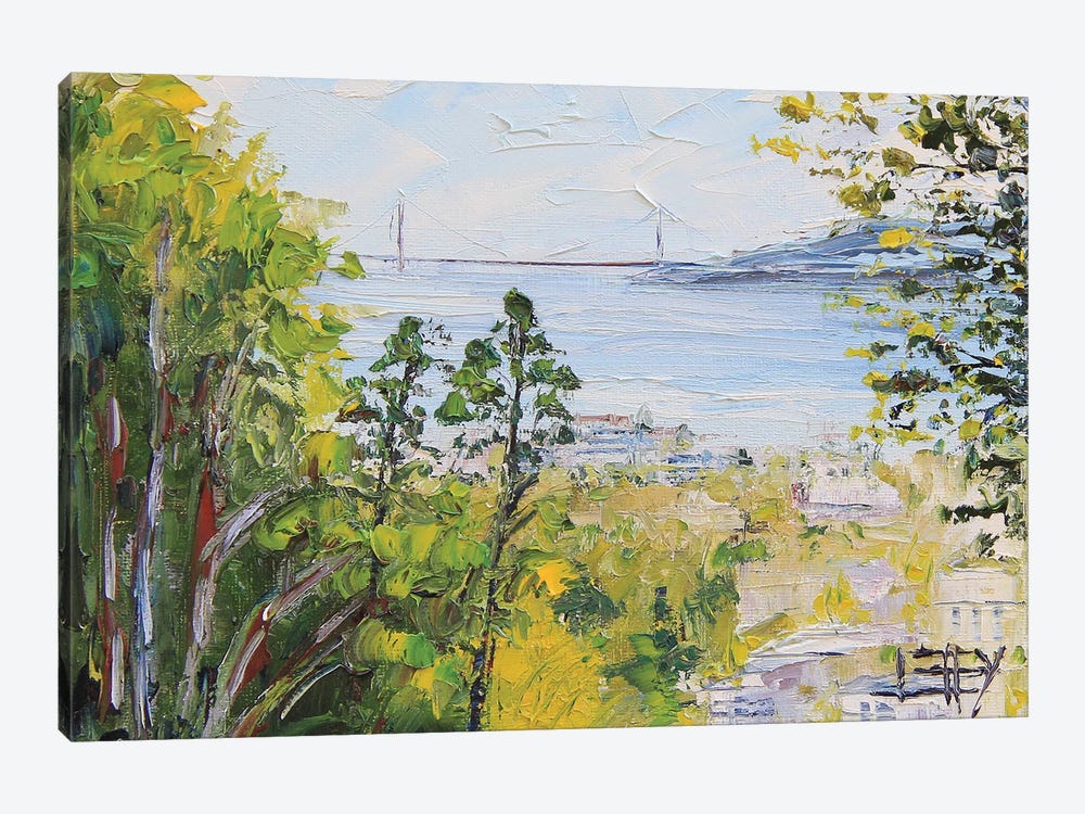 Berkeley, Across The Bay From San Francisco by Lisa Elley 1-piece Canvas Wall Art