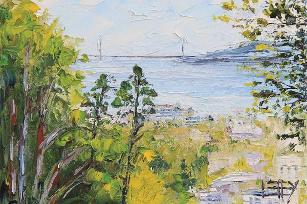 Lisa Elley: Berkeley, Across The Bay From San Francisco by Lisa Elley