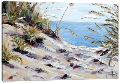Beach  Canvas Art Print - Coastal Sand Dune Art