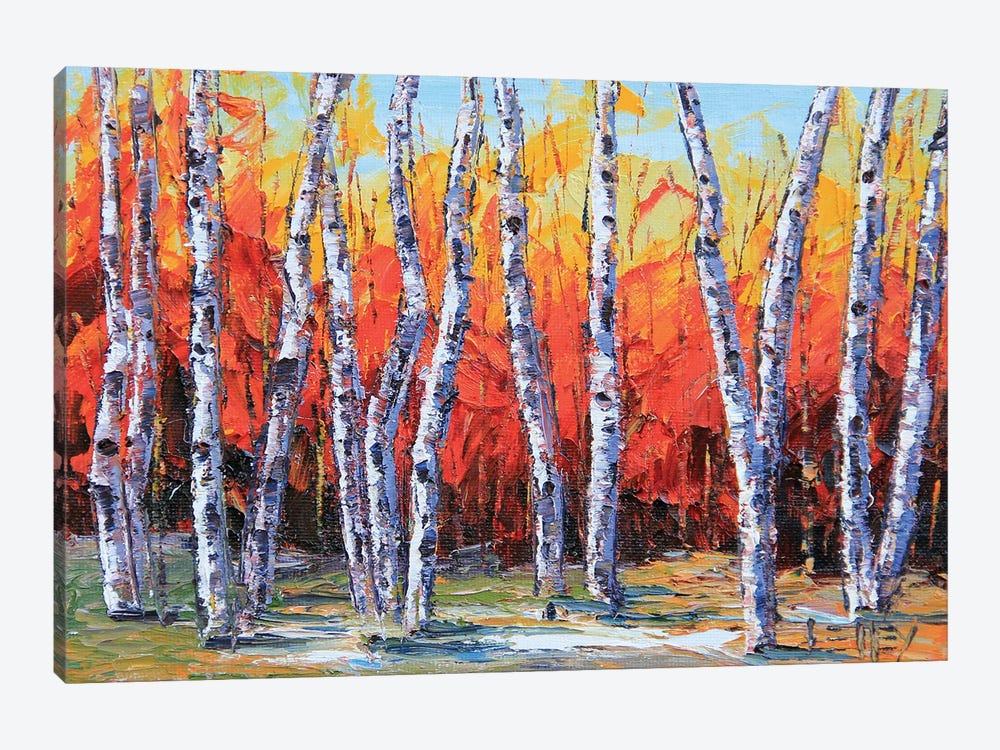 Colorful Autumn Forest by Lisa Elley 1-piece Canvas Art