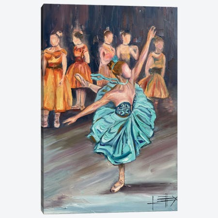At The Ballet With Degas Canvas Print #LEL525} by Lisa Elley Canvas Artwork