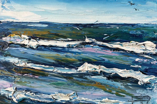Lisa Elley: Pescadero Beach Near Half Moon Bay In California by Lisa Elley