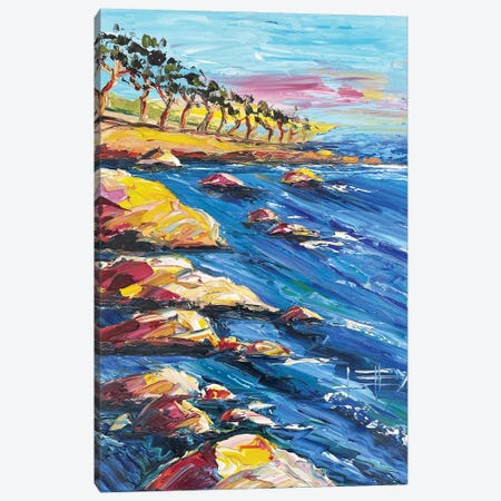 Coastal Cypress Dusk Canvas Print #LEL530} by Lisa Elley Canvas Wall Art