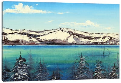 Tahoe Winter Canvas Art Print - Lake Tahoe Art