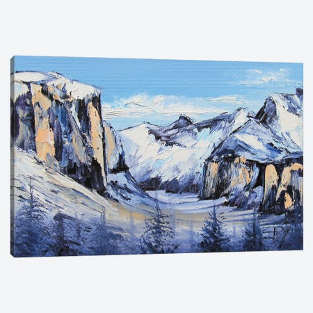 Yosemite Winter Canvas Print #LEL533} by Lisa Elley Canvas Wall Art