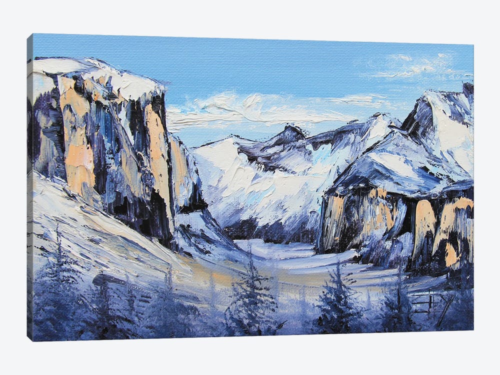 Yosemite Winter by Lisa Elley 1-piece Canvas Art Print
