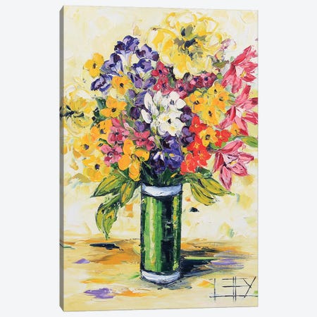 Still Life Floral Bouquet Canvas Print #LEL537} by Lisa Elley Canvas Art Print