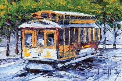 San Francisco City Cable Car by Lisa Elley canvas print