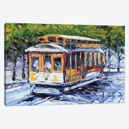 San Francisco City Cable Car Canvas Print #LEL540} by Lisa Elley Canvas Print