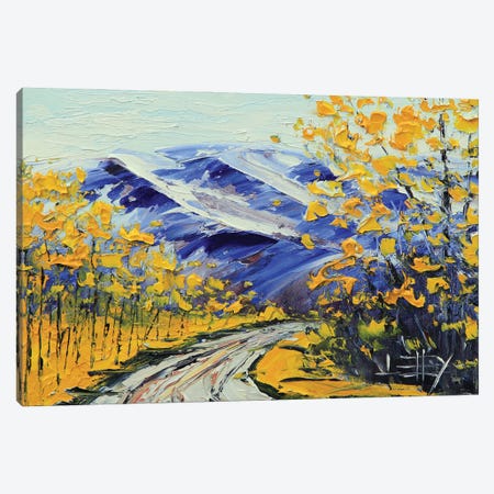 Eastern Sierra Nevada Mountains In The Fall Canvas Print #LEL544} by Lisa Elley Canvas Artwork