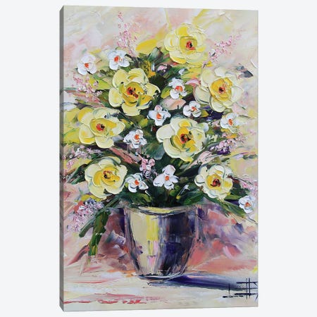 Floral Bouquet II Canvas Print #LEL573} by Lisa Elley Canvas Wall Art