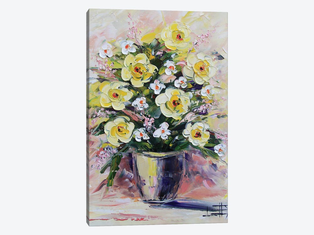 Floral Bouquet II by Lisa Elley 1-piece Canvas Art Print