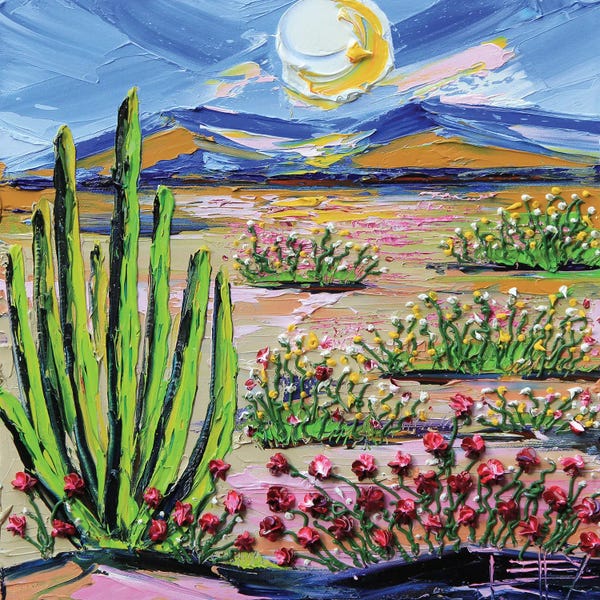 Cacti: In The Mojave by Lisa Elley