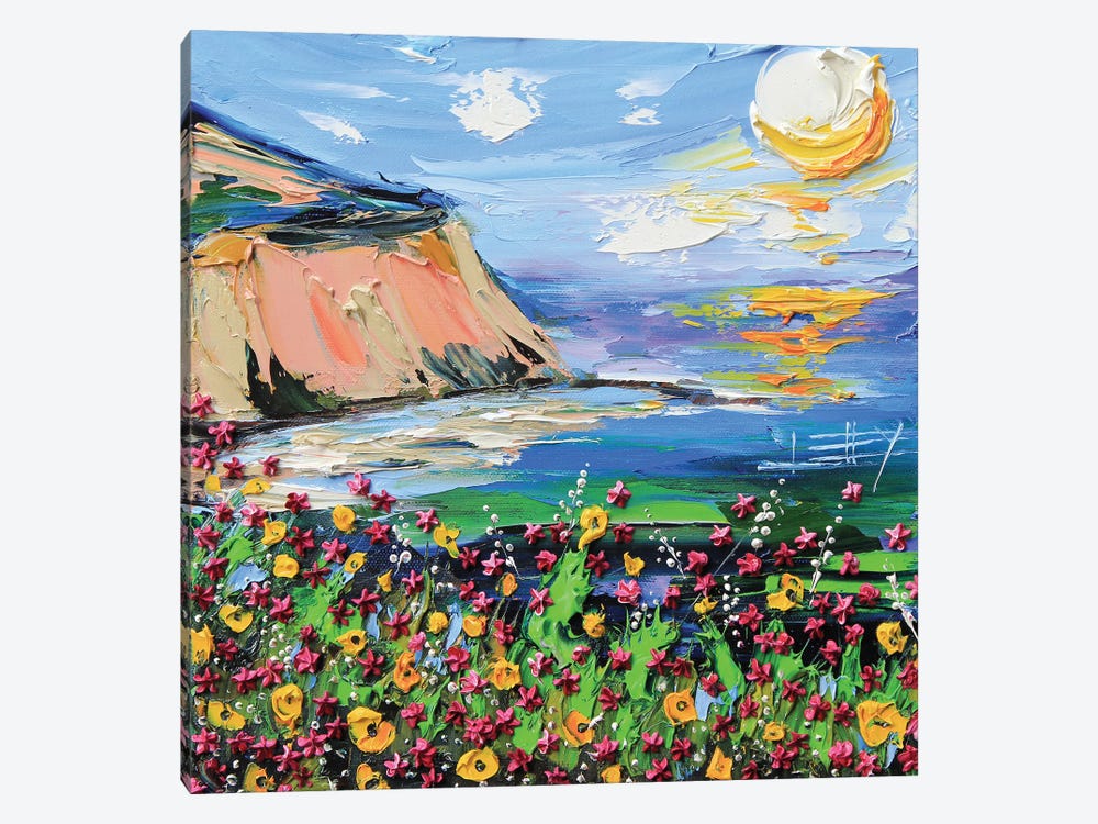 A Day At The Coast - Big Sur by Lisa Elley 1-piece Canvas Print