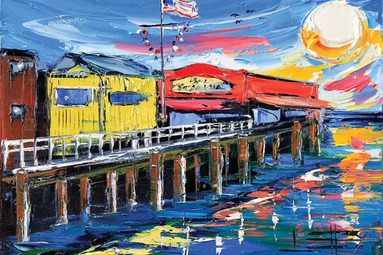 Fishermans Wharf by Lisa Elley canvas print