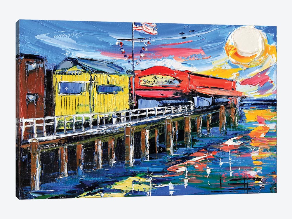 Fishermans Wharf by Lisa Elley 1-piece Canvas Art