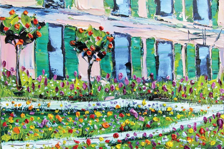 Monet's House And Garden In Giverny by Lisa Elley wall art