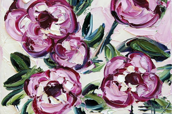 Peonies: Pink Peonies by Lisa Elley