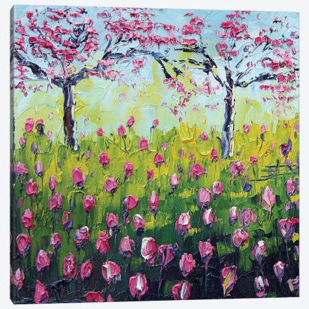 Spring With Monet Canvas Print #LEL594} by Lisa Elley Canvas Art Print