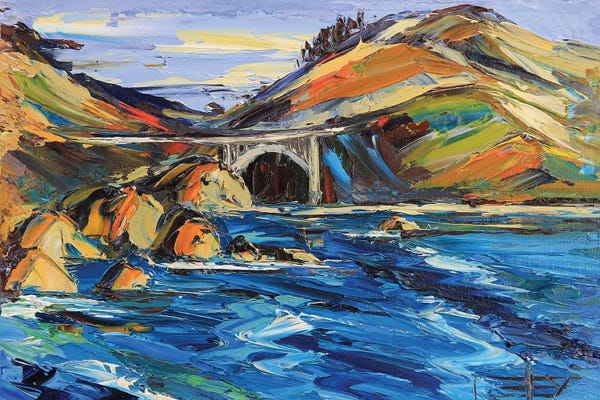 Big Sur: Bixby Bridge In Big Sur by Lisa Elley