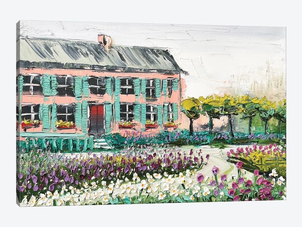 Monet's Garden by Lisa Elley 1-piece Canvas Wall Art