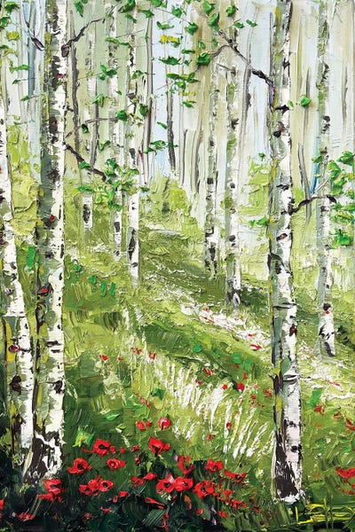 Birch Trees: Forest Summer Dream by Lisa Elley