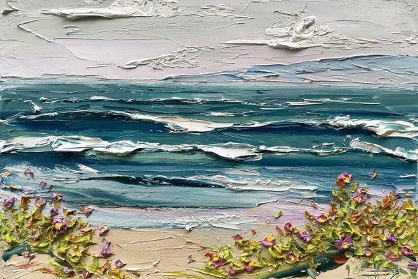 Palette Knife Prints: Coastal Spring by Lisa Elley
