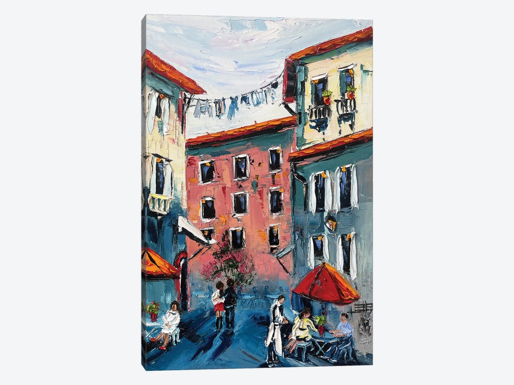 Al Fresco In Italy by Lisa Elley 1-piece Canvas Wall Art