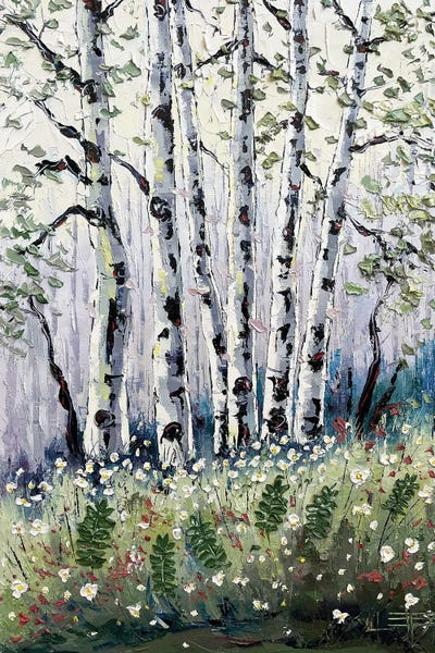 Birch Trees: Summer Dream by Lisa Elley