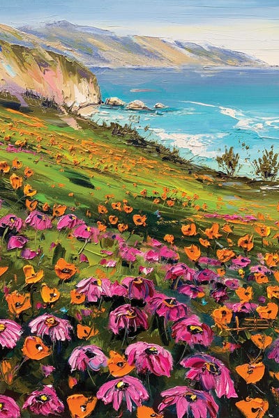 Lisa Elley: Big Sur Flowers by Lisa Elley