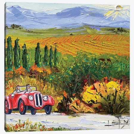 A Drive In Carmel Wine Country In Monterey Car Week Canvas Print #LEL627} by Lisa Elley Art Print