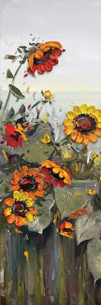 Textured Florals: Sunflowers I by Lisa Elley