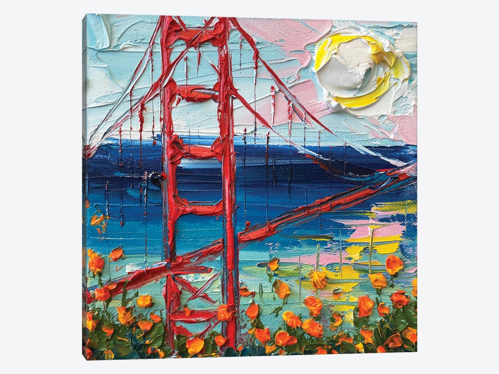 Poppies At The Golden Gate by Lisa Elley 1-piece Art Print