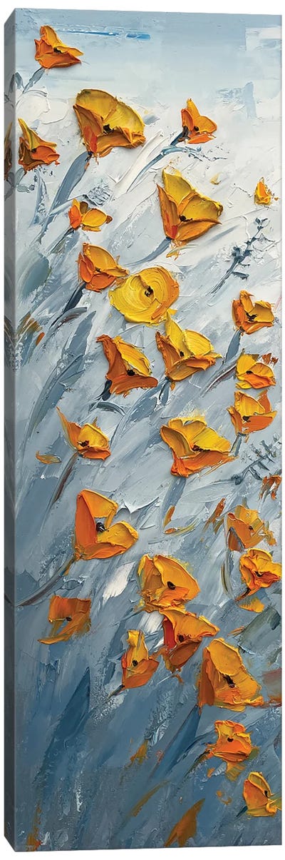 Forever And A Day - California Poppies Canvas Art Print - Lisa Elley