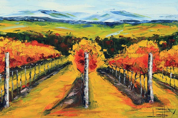 Vineyards: Golden Napa Dusk by Lisa Elley