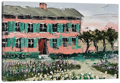 Monet'S House In Giverny Canvas Art Print - Normandy
