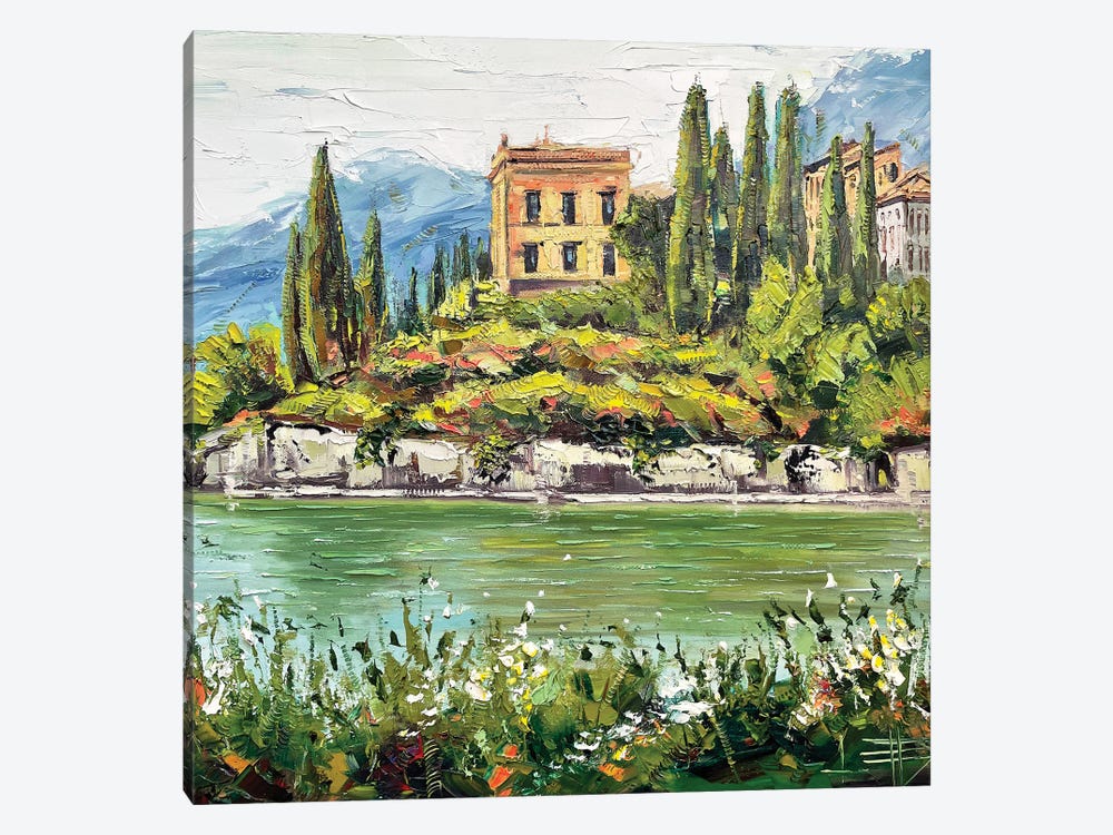 Lake Como by Lisa Elley 1-piece Canvas Artwork