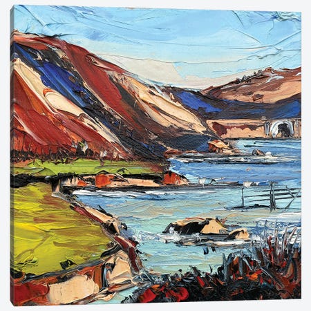Rocky Point In Big Sur California Canvas Print #LEL651} by Lisa Elley Art Print