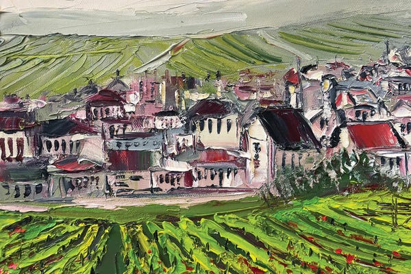 Vineyards: Autumn Vineyards In A Provence Village In France by Lisa Elley