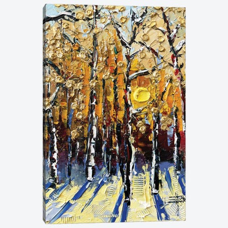 Autumn Shadows Canvas Print #LEL654} by Lisa Elley Canvas Artwork
