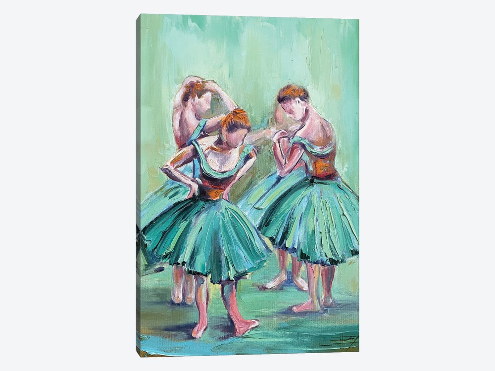 Degas Ballerinas by Lisa Elley 1-piece Canvas Wall Art