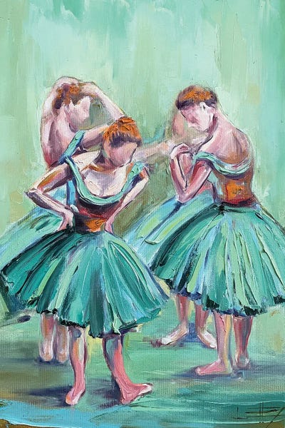 Lisa Elley: Degas Ballerinas by Lisa Elley