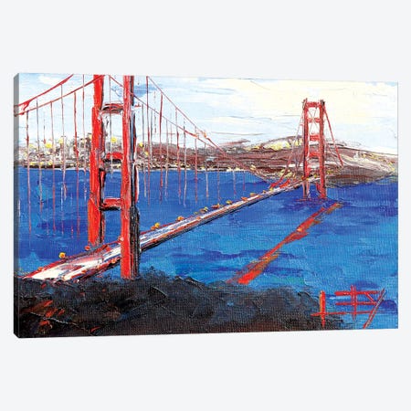 Golden Gate Bridge III Canvas Print #LEL65} by Lisa Elley Canvas Print